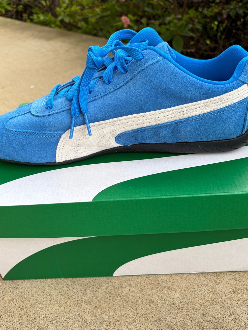 New! PUMA Speedcat OG Blue White Sz 9.5 Men's Sneakers NWB Driving**